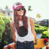 Besties Schattige Hot Pink Heart Foto Trucker Pet