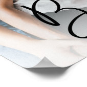 Besties Script Aangepaste Foto Poster (Hoek)