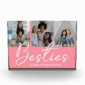 Besties Script Custom Pink Fotoblokken (Voorkant)