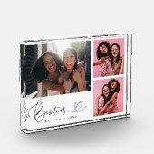 Besties Script Hart Collage Fotoblokken (Links)