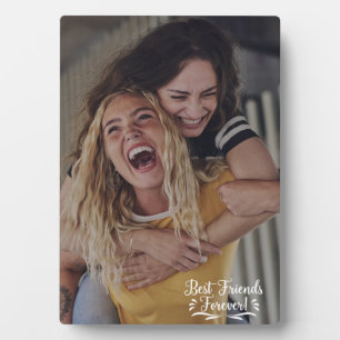 Besties Script Overlay Vriendschapsfoto Fotoplaat