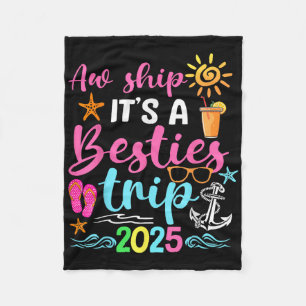 Besties Trip 2025 Vriend Cruise Trip Zomer Vacati Fleece Deken