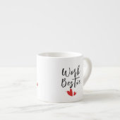 Besties Twee vogels op boomtak Espresso Kop (Voorkant rechts)