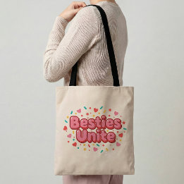 Besties Unite Vriendschaps Tote Tas Beste Vriendin