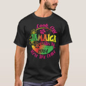 Besties Vakantie 2024 Jamaica Hier komen we Bestie T-shirt (Voorkant)