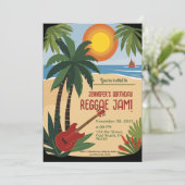 Bestie's verjaardag Reggae Jam gepersonaliseerd Kaart (Staand voorkant)