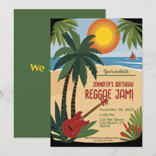 Bestie's verjaardag Reggae Jam gepersonaliseerd Kaart
