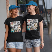 Besties voor altijd elegante 8 foto handgeschreven