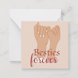 Besties Voor Altijd Notitiekaart Notitiekaartje