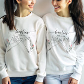Besties voor altijd Pinky Promise Flower Custom Gi Trui