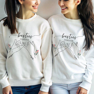 Besties voor altijd Pinky Promise Flower Custom Gi Trui