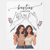 Besties voor altijd Pinky PromiseCustom Fleece Deken (Voorkant)