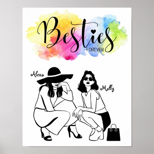 Besties voor altijd Poster/Beste vrienden Poster (Voorkant)