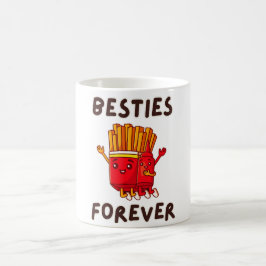 Besties voor altijd Schattigee ketchup friet Koffiemok