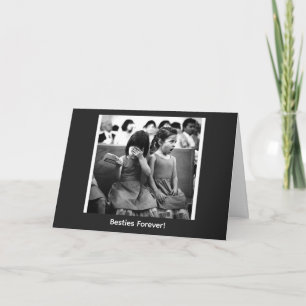 Besties Voor Altijd Vintage Fotografie Groet Kaart