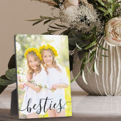 Besties voor foto's met zwarte scriptcursus fotoplaat