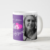 Besties voor het hart van twee foto's, aangepast grote koffiekop (Voorkant rechts)