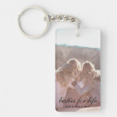 Besties voor het leven Beste vriend BFF Gift Acryl Sleutelhanger (Voorkant)