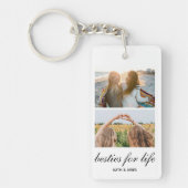 Besties voor het leven Beste Vriend Gift Foto Acry Sleutelhanger (Voorkant)