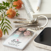 Besties voor het leven Chic beste vrienden foto aa Sleutelhanger (Voorkant Rechts)