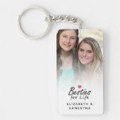 Besties voor het leven Chic beste vrienden foto aa Sleutelhanger (Voorkant)