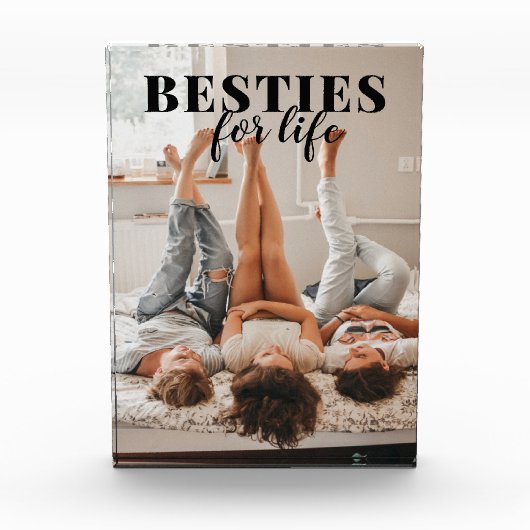 Besties voor het leven Voeg je fotoblok toe (Voorkant)