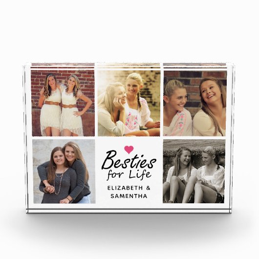 Besties voor Life Script Best Friends Fotocollage Fotoblokken (Voorkant)
