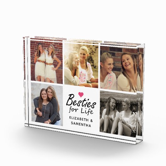 Besties voor Life Script Best Friends Fotocollage Fotoblokken (Rechts)