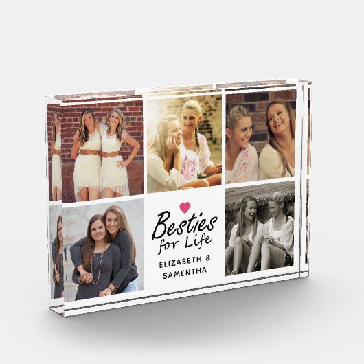 Besties voor Life Script Best Friends Fotocollage Fotoblokken (Links)