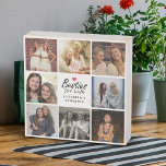 Besties voor Life Script Best Friends Fotocollage Houten Kist Print<br><div class="desc">Koester uw speciale band met onze "Besties For Life Script Best Friends Photo Collage Wooden Box Sign." Dit prachtige ontwerp is voorzien van het oprechte citaat "Besties voor het leven" in een elegant zwart script, compleet met een klein warm roze hartje icoon. Personaliseer uw namen onder de offerte en pas...</div>