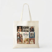 Besties voor Life Script Best Friends Fotocollage Tote Bag (Voorkant)