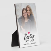 Besties voor Life Script Beste Vrienden Foto & Har Fotoplaat (Zijkant)