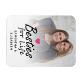 Besties voor Life Script Beste Vrienden Foto & Har Magneet (Horizontaal)