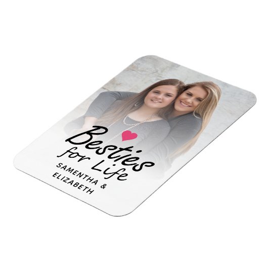 Besties voor Life Script Beste Vrienden Foto & Har Magneet (Linkerzijde)