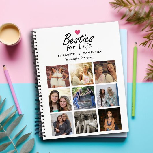 Besties voor Life Script Beste Vrienden Fotocollag Notitieboek