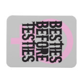 Besties vóór testies magneet (Horizontaal)