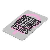 Besties vóór testies magneet (Linkerzijde)