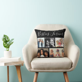 "Besties voor vijf foto's collage Kussen