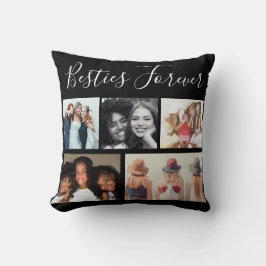"Besties voor vijf foto's collage Kussen
