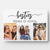 Besties Vrienden 3 Foto Vriendschap Collage Fotoplaat (voorkant)