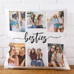 Besties Vrienden 6 Fotocollage Keepsake Kussen<br><div class="desc">Vier uw vriendschap met de Besties Vrienden 6 Fotocollage Keepsake Sierkussen. Dit gepersonaliseerde kussen beschikt over een prachtig gerangschikte collage van zes gekoesterde foto's, het vastleggen van onvergetelijke momenten met uw besties. Gemaakt van hoogwaardige materialen, voegt het een stijlvolle en sentimentele touch toe aan elke ruimte, perfect om op een...</div>