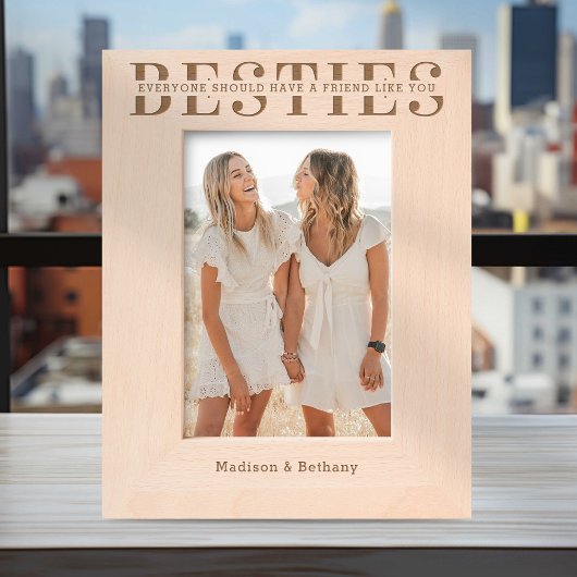 Besties Vriendschap Gegraveerde Lijstjes