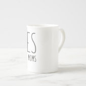 Besties zoals onze moeders porselein kop (Voorkant rechts)