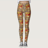 BESTIJDIGE WEEFSELS, LEOPARD, BOSSTE DIEREN LEGGINGS (Voorkant)