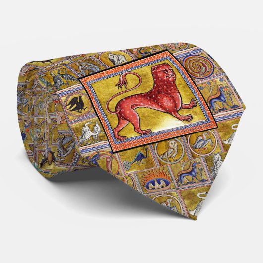 BESTIJDIGE WEEFSELS, LEOPARD, BOSSTE DIEREN STROPDAS (Opgerold)