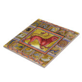 BESTIJDIGE WEEFSELS, LEOPARD, BOSSTE DIEREN TEGELTJE (Zijkant)