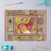 BESTIJDIGE WEEFSELS, LEOPARD, FANTASTISCHE DIEREN TISSUEPAPIER (Craft)