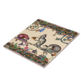 BESTIJDIGE WEIRD-MEDIEVAL, HONTKATTEN EN MUISCERA TEGELTJE (Zijkant)