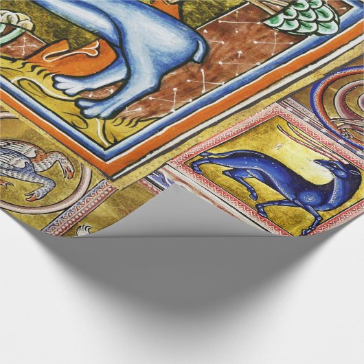 BESTIJDIGE WEIRD-MEDIEVAL, UNICORN FANTASTISCHE DI CADEAUPAPIER (Hoek)