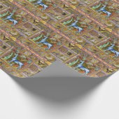 BESTIJDIGE WEIRD,UNICORN,BOSSTE DIEREN CADEAUPAPIER (Hoek)